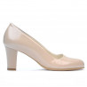 Scarpe eleganti donna 1209 vernice beige madreperla