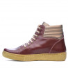Stivaletti da donna 3310 bordeaux combinati