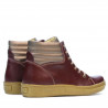 Stivaletti da donna 3310 bordeaux combinati
