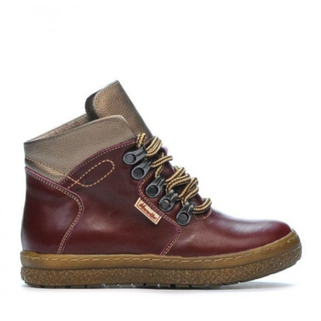 Stivaletti bambini 3006 bordeaux combinati