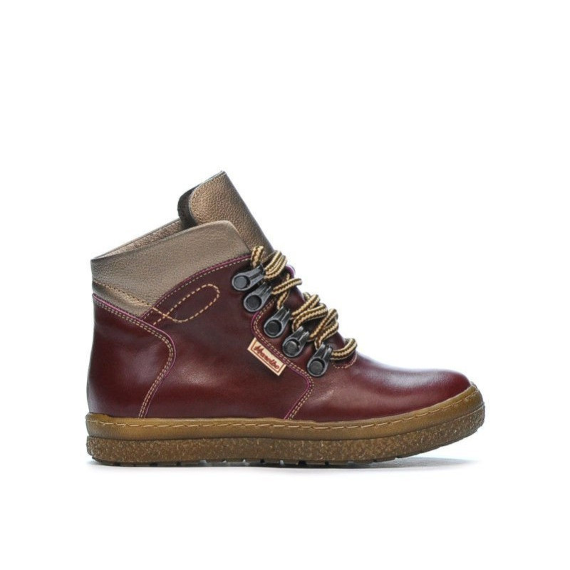 Stivaletti bambini 3006 bordeaux combinati