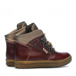 Stivaletti bambini 3006 bordeaux combinati