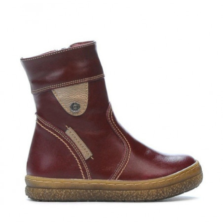 Stivaletti bambini piccoli 34c bordeaux+rameo