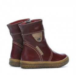 Stivaletti bambini piccoli 34c bordeaux+rameo