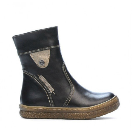 Stivaletti bambini piccoli 34c nero+rame