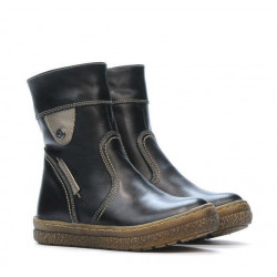 Stivaletti bambini piccoli 34c nero+rame