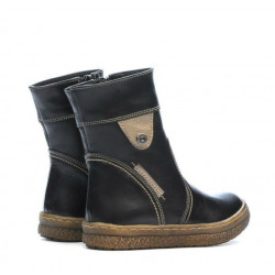 Stivaletti bambini piccoli 34c nero+rame
