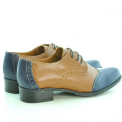 Scarpe casual donna 691 marrone+indaco