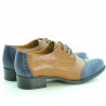 Scarpe casual donna 691 marrone+indaco