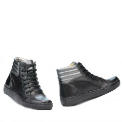 Stivaletti donna 3310 nero combinato