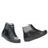 Stivaletti donna 3310 nero combinato