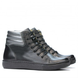 Stivaletti donna 3310 nero combinato