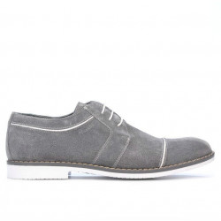 Scarpe casual / eleganti uomo 749 grigio velluto+bianco