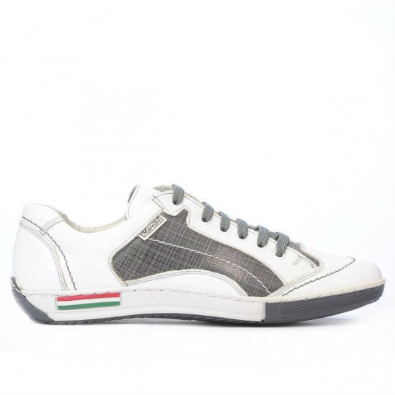 Scarpe sportive adolescenti 307 crep bianco+grigio