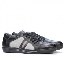 Scarpe sportive adolescenti 310 nero+grigio