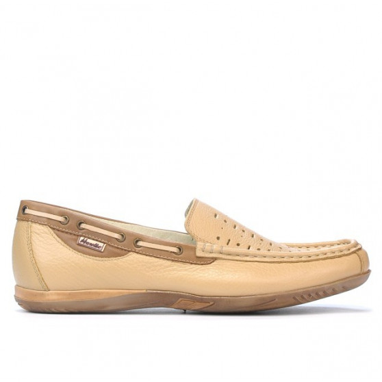 Mocassini 719p beige perforato