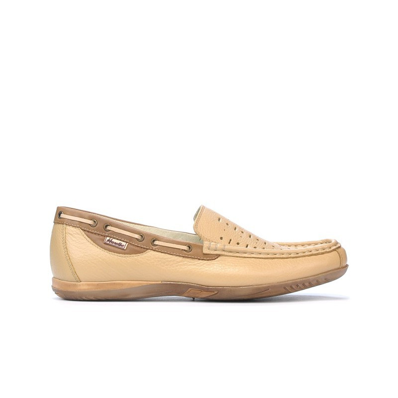 Mocassini 719p beige perforato