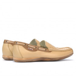 Mocassini 719p beige perforato