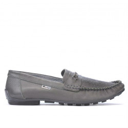 Mocassini uomo 737p grigio traforato