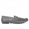 Mocassini uomo 737p grigio traforato