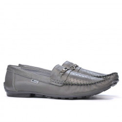 Mocassini uomo 737p grigio traforato