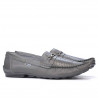 Mocassini uomo 737p grigio traforato