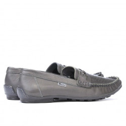 Mocassini uomo 737p grigio traforato