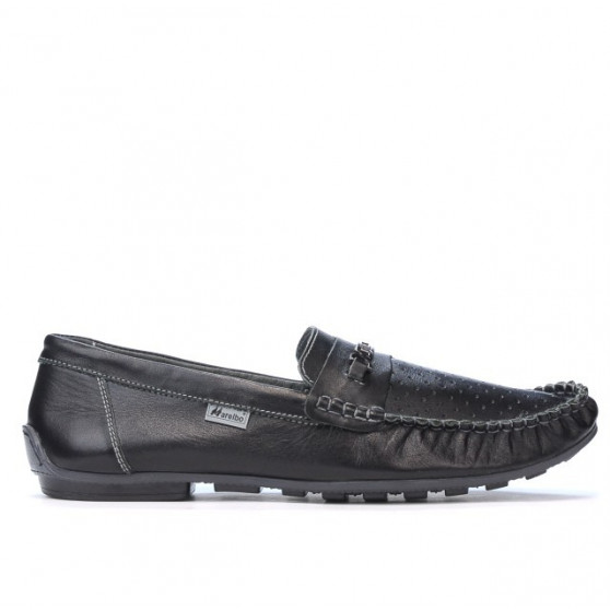 Mocassini uomo 737p nero traforato