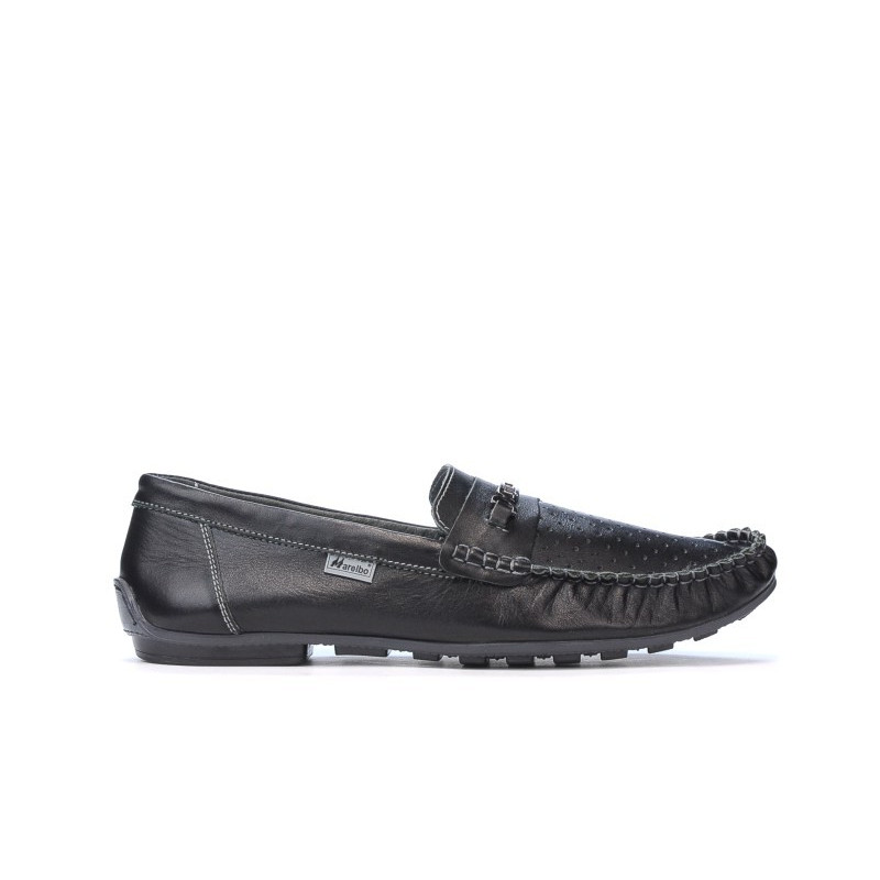 Mocassini uomo 737p nero traforato