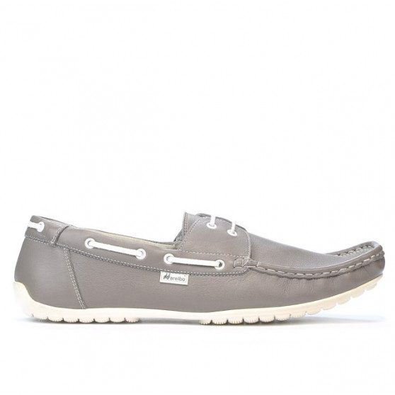 Mocassini uomo 778 grigio+bianco