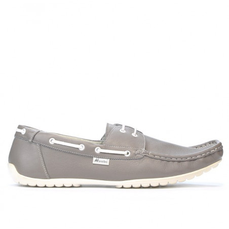 Mocassini uomo 778 grigio+bianco