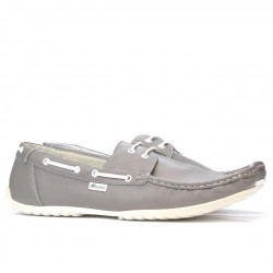 Mocassini uomo 778 grigio+bianco