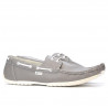 Mocassini uomo 778 grigio+bianco