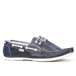 Mocassini uomo 778 indaco+bianco