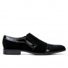 Scarpe eleganti 796 nero velluto combinato