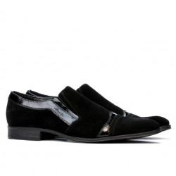 Scarpe eleganti 796 nero velluto combinato
