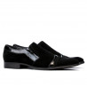Scarpe eleganti 796 nero velluto combinato
