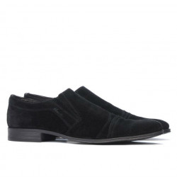 Scarpe eleganti uomo 796m nero velluto