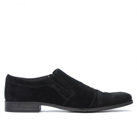 Scarpe eleganti uomo 796m nero velluto