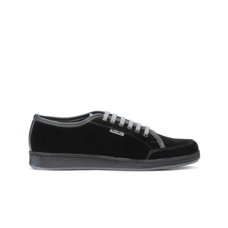 Scarpe sportive adolescenti 312 nero velluto