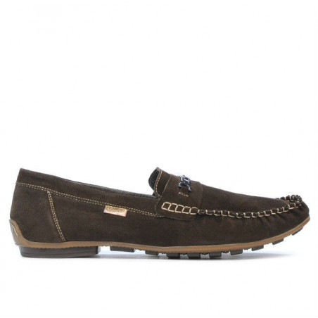 Mocassini uomo 737 caffè velour