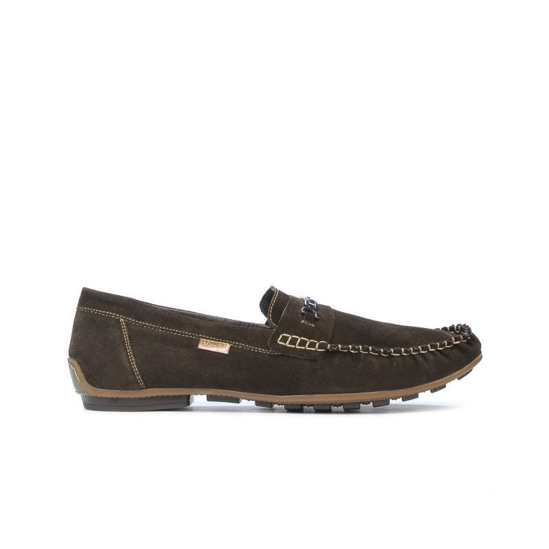Mocassini uomo 737 caffè velour