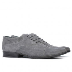 Scarpe casual / eleganti uomo 738 grigio velluto