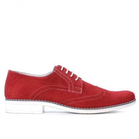 Scarpe casual uomo 783 rosso velour