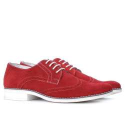Scarpe casual uomo 783 rosso velour