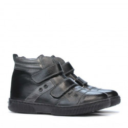 Stivali bambini 3207-1 nero+grigio