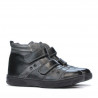 Stivali bambini 3207-1 nero+grigio