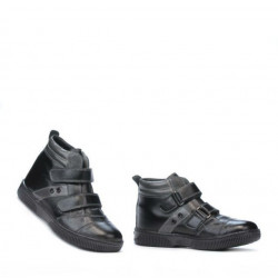Stivali bambini 3207-1 nero+grigio