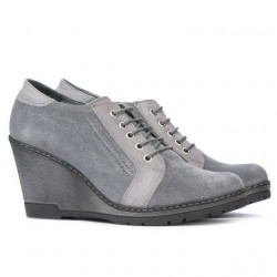 Scarpe casual da donna 625 grigio velluto combinato