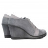 Scarpe casual da donna 625 grigio velluto combinato